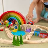 Dřevěné hračky Bigjigs Rail Dřevěná vláčkodráha osmička