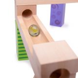 Dřevěné hračky Bigjigs Toys Dřevěná kuličková dráha barevná