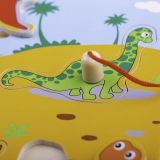 Dřevěné hračky Bigjigs Toys Dřevěné chytání dinosaurů