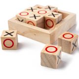 Dřevěné hračky Bigjigs Toys Dřevěné piškvorky kostky