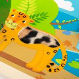 Dřevěné hračky Bigjigs Toys Senzorické puzzle džungle