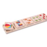 Dřevěné hračky Bigjigs Toys Vkládací puzzle počítání