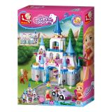 Dřevěné hračky Sluban Girls Dream Holidays M38-B0610 Romantický zámek