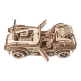 Dřevěné hračky Ugears 3D dřevěné mechanické puzzle Driftující závoďák Cobra