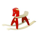 Dřevěné hračky Wonderworld Dřevěný houpací kůň červený