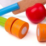 Dřevěné hračky Bigjigs Toys Dřevěná krájecí zelenina s čepicí