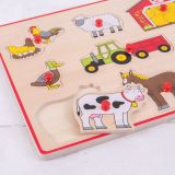 Dřevěné hračky Bigjigs Toys Vkládací puzzle Farmářský statek