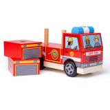 Dřevěné hračky Bigjigs Baby Nasazování hasiči Bigjigs Toys