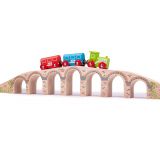 Dřevěné hračky Bigjigs Rail Dlouhý železniční most