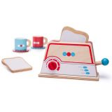 Dřevěné hračky Bigjigs Toys Dřevěný toaster s puntíky