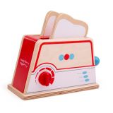 Dřevěné hračky Bigjigs Toys Dřevěný toaster s puntíky
