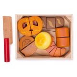 Dřevěné hračky Bigjigs Toys Krájecí pečivo v krabičce