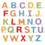 Dřevěné hračky Bigjigs Toys Magnetická barevná abeceda (velká písmena)