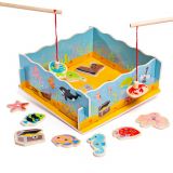 Dřevěné hračky Bigjigs Toys Magnetické chytání rybiček