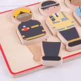 Dřevěné hračky Bigjigs Toys Vkládací puzzle záchranářský tým