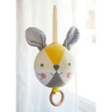 Dřevěné hračky Petit Collage Melodický míček králíček