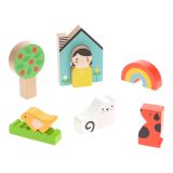 Dřevěné hračky Petit Collage Skládačka domeček