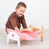 Dřevěné hračky Bigjigs Toys Dřevěná postýlka pro panenky
