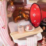 Dřevěné hračky RoboTime miniatura domečku Koupelna pěnových bublin