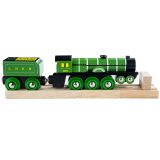 Dřevěné hračky Bigjigs Rail Dřevěná replika lokomotiva Flying Scotsman
