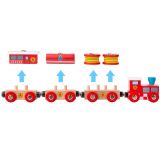 Dřevěné hračky Bigjigs Rail Hasičský vlak + 3 koleje