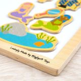 Dřevěné hračky Bigjigs Toys Dřevěná magnetická tabule