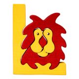 Dřevěné hračky Fauna Abeceda písmenko L lev