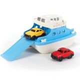 Dřevěné hračky Green Toys Trajekt modro-bílý s autíčky