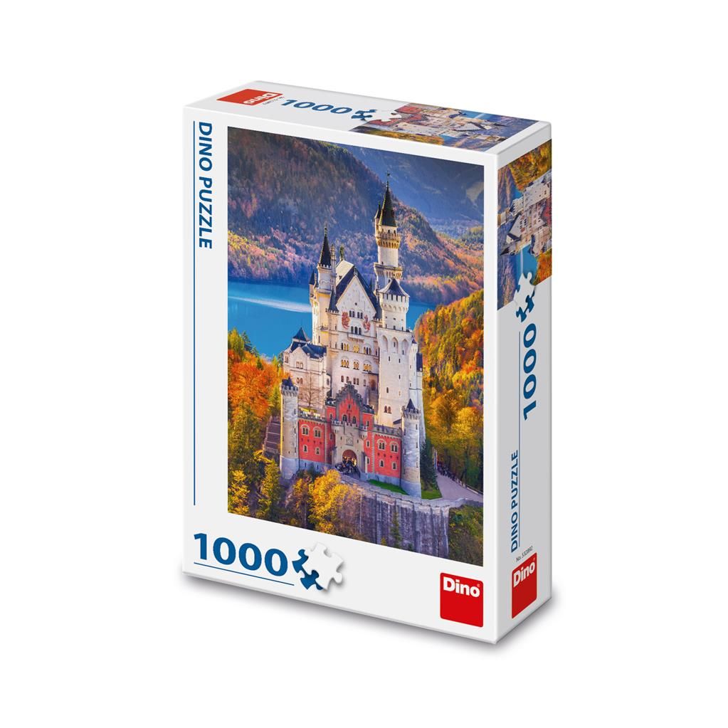 Dřevěné hračky Dino Puzzle Zámek Neuschwanstein 1000 dílků