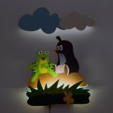 DoDo Dětská LED lampička Krtek a žába (s dálkovým ovladačem)