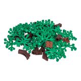 Dřevěné hračky L-W Toys Kreativní set stromy 50 ks