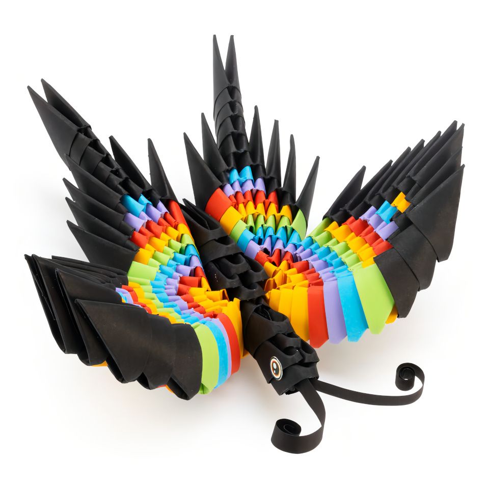 Dřevěné hračky PEXI Origami 3D - Motýl