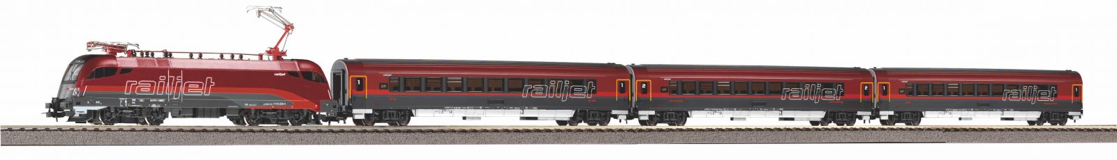 Dřevěné hračky Piko Startovací sada Osobní vlak Taurus Railjet ÖBB VI - 57178