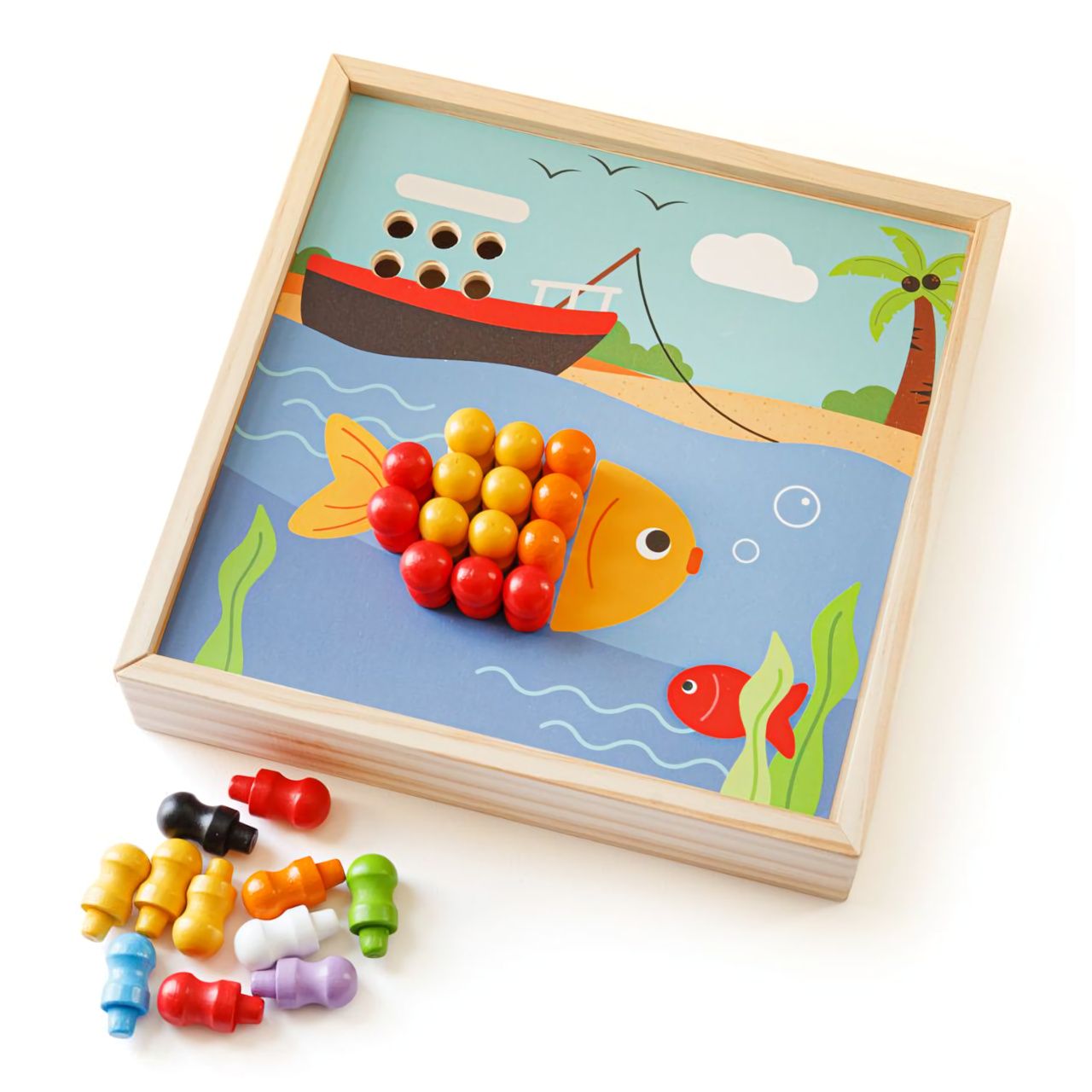 Dřevěné hračky Bigjigs Toys Dřevěná mozaika Pláž