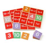 Dřevěné hračky Bigjigs Toys Matematické bingo Násobení a dělení