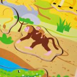 Dřevěné hračky Bigjigs Toys Vkládačka se zvukem Safari