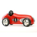 Dřevěné hračky Vilac Historické závodní auto červené