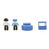 Dřevěné hračky small foot Policejní stanice s příslušenstvím