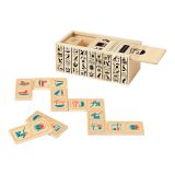 Dřevěné hračky Vilac Domino s hieroglyfy