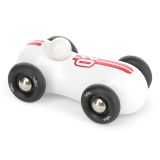 Dřevěné hračky Vilac Závodní auto Streamline PM bílé