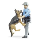 Dřevěné hračky Bruder BWORLD Policista se psem