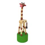 Dřevěné hračky Detoa Mačkací figurka Žirafa