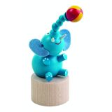Dřevěné hračky Detoa Mačkací slon s míčem