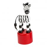 Dřevěné hračky small foot Mačkací veselé zvířátko 1ks zebra