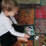 Dřevěné hračky Bigjigs Toys Vkládací puzzle Kravička