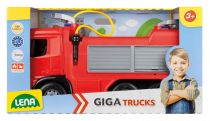 Dřevěné hračky Lena MAXI Mercedes hasičské auto Arocs, ozdobný karton