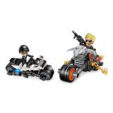 Dřevěné hračky Qman Mine City Police W11011-3 Upravené motorky