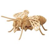 Woodcraft Dřevěné 3D puzzle včela