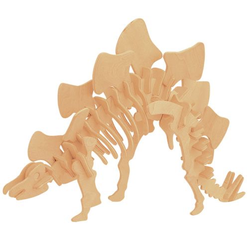Dřevěné hračky Woodcraft Dřevěné 3D puzzle Stegosaurus Woodcraft construction kit