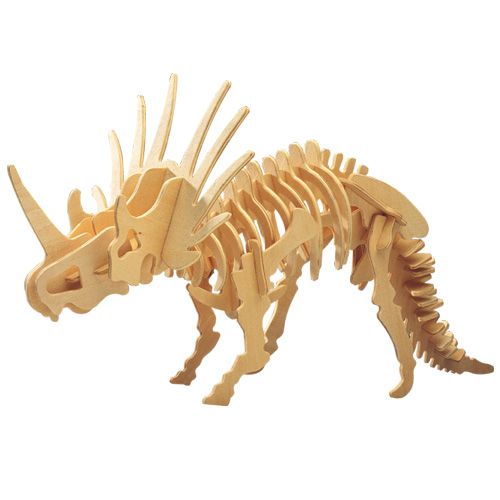Dřevěné hračky Woodcraft Dřevěné 3D puzzle Styracosaurus Woodcraft construction kit
